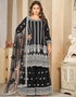 classy black georgette heavy designer wedding wear salwar suit with black georgette 13689-acy4269 Front View