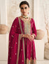 stylish pink silk heavy designer wedding wear salwar suit with pink silk 13699-acy4322 Close-up View