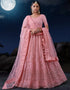 contemporary pink soft net traditional wear heavy lehenga choli collection with pink soft net 13703-acy4353 Front View