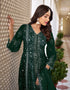 stylish green faux georgette attrective designer party wear salwar suit with green dull santoon of-13712-acy4399 Back View
