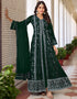 stylish green faux georgette attrective designer party wear salwar suit with green dull santoon of-13712-acy4399 Front View