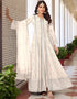 fashionable white faux georgette attrective designer party wear salwar suit with white dull santoon of-13712-acy4403 Front View