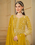 classy mustard faux georgette attrective designer party wear salwar suit with mustard santoon of-13719-acy4442 Back View