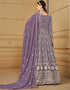 stylish purple faux georgette attrective designer party wear salwar suit with purple santoon of-13719-acy4443 Close-up View