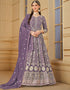 stylish purple faux georgette attrective designer party wear salwar suit with purple santoon of-13719-acy4443 Front View