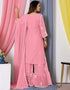 sleek pink bamber georgette attrective designer party wear salwar suit with pink bamber georgette of-13720-acy4448 Close-up View
