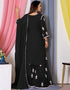 fashionable black bamber georgette attrective designer party wear salwar suit with black bamber georgette of-13726-acy4491 Close-up View