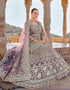 glamorous purple butterfly net attrective anarkali suit in fine colored pair with bottom and dupatta with purple satin of-13738-acy4593 Close-up View