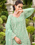 classy green butterfly net attrective designer party wear salwar suit with green satin of-13739-acy4595 Close-up View