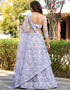 fashionable lavender net a designer look party wear lehenga choli with lavender net of-13742-acy4609 Close-up View
