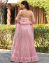 sophisticated light pink net a designer look party wear lehenga choli with light pink net of-13742-acy4612 Close-up View
