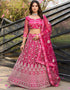 classy wine net a designer look party wear lehenga choli with wine net of-13742-acy4615 Front View