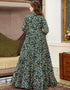 Dark Teal Muslin Na Anarkali Salwar Kameez