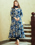 Blue Muslin Pant Anarkali