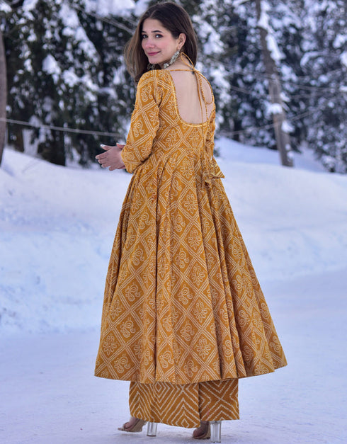 classy heavy digital print cotton silk all season designer cotton silk heavy digital print multi suit with light brown uf-5-aayaa3011 Side View