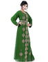 Latest Green Georgette Stone Embroidery Kaftan