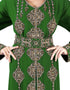 Latest Green Georgette Stone Embroidery Kaftan