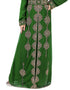 Latest Green Georgette Stone Embroidery Kaftan