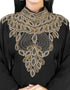 Chic Black Georgette Hand Zari Embroidery Farasha