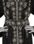 Stylist Black Georgette Hand Pearl Embroidery Kaftan