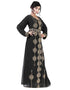 Stylist Black Georgette Stone Embroidery Kaftan