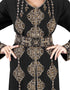 Stylist Black Georgette Stone Embroidery Kaftan