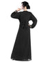 Stylist Black Georgette Stone Embroidery Kaftan