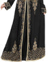 Amazing Black Georgette Hand Zari Embroidery Kaftan