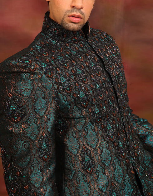 rama green Indo western jaritanchoi Patiyala Closure View