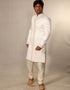 white Indo western premium silk Chudidar