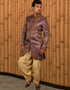 Purple Indo western Jari Tanchoi Dhoti