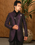 Purple Indo western Premium Silk Chudidaar