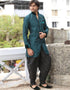 Green Indo western Kela Brocade Dhoti