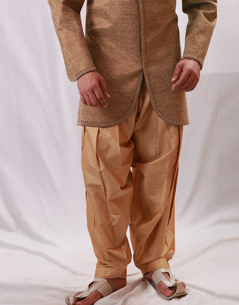Sand Indo western Premium Silk Dhoti Closure View