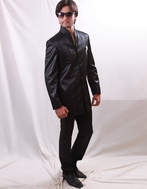 Black Indo western Italian Pant