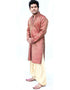 Maroon Kurta Silk Brocade Dhoti