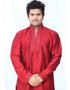 Red Kurta Art Silk Chudidaar Closure View