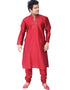 Red Kurta Art Silk Chudidaar