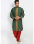 Green Kurta Art Silk Chudidaar