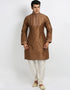 Coffee Kurta Art Silk Chudidaar