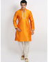 Mustard Kurta Art Silk Chudidaar