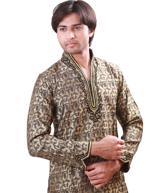 Celadon Kurta Kela Brocade Chudidaar Closure View