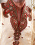 Cream Kurta Kela Brocade Chudidaar Closure View