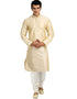 Cream Kurta Art Silk Chudidaar