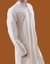 Solid Beige Kurta Cotton Chudidaar Closure View
