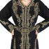 Trandy Black Georgette Hand Pearl Work Moroccan kaftan