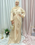 Latest 2 Piece Silky Satin Abaya For Women