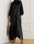 Black Heavy Designer Heavy Maxi Dress