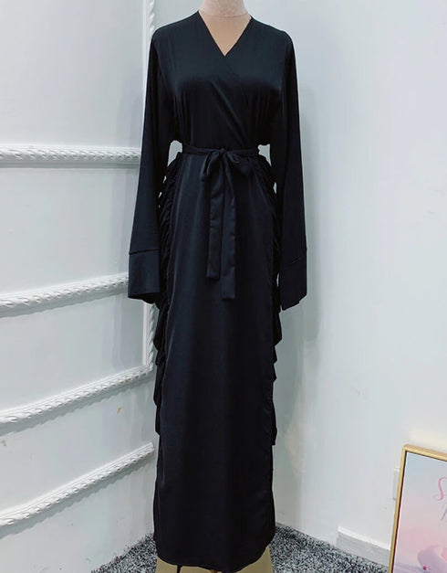 Open Abaya Dubai Style Kaftan For Muslim Women Long Dresses