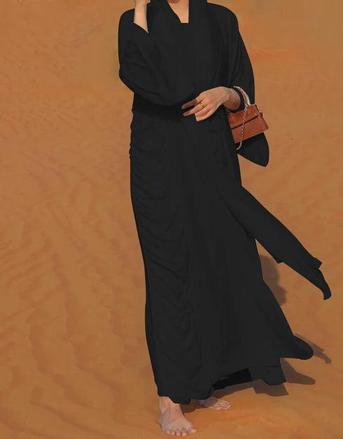 Open Abaya Dubai Style Kaftan For Muslim Women Long Dresses